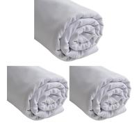 IPEA Tissu en Coton Blanc Léger - 200 cm x 150 cm - Fabriqué en Italie - Coton pour Couture, Vêtements, Doublures, Décoration, Accessoires, Patchwork, - Tissu Toile pour Coudre (Lot de 3)