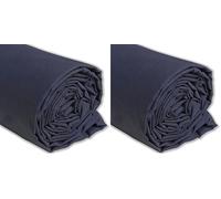 IPEA Tissu en Popeline de Coton Gris Anthracite - 200 cm x 150 cm - Made in Italy - Coton pour Couture, Vêtements, Doublures, Décoration, Accessoires, Patchwork, - Tissu Toile pour Coudre (Lot de 2)