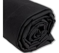 IPEA Tissu en Popeline de Coton Noir - 200 cm x 150 cm - Made in Italy - Coton pour Couture, Vêtements, Doublures, Décoration, Accessoires, Patchwork, - Tissu Toile pour Coudre