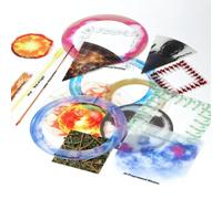iPEAU 30 Gabarits de Zone d'Effet AOE, Grille 1 Pouce, DND 5e et Pathfinder | Prédécoupés acrylique, formes rond, cube, cône et ligne imprimées HD, mesure précise, cadeau pour MJ DM et joueurs