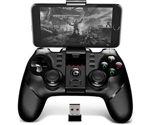 iPega 9076 Bluetooth Manette de jeu sans fil 2,4 GHz avec support récepteur - Noir