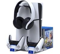 iPega P5S009, support de charge multifonction, PS5 Slim, blanc