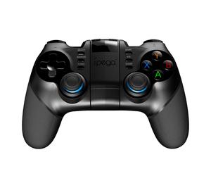 Ipega PG-9156 Contrôleur de jeu sans fil Bluetooth avec récepteur USB 2,4 GHz pour smartphone/PC/TV/tablette iOS Android - Noir
