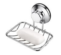 iPegtop Super Puissante Ventouse de Douche Solide résistant à la Rouille éponge Support pour Salle de Bain et Cuisine, Acier Inoxydable, Porte-Savon