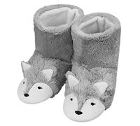 IPENNY Chaussons Femmes Hiver Pantoufles Renard Chauds Montants Enfant Chaussure Noël Peluche Mules Bottes de Neige Plat Coton Licorne Automne Bas Animal