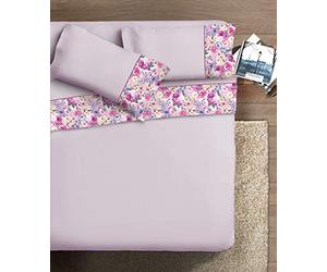 Ipersan Complet avec Bord Photographique Harmonie Double Dessin Dalia Fond glycine