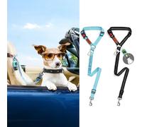 iPetba Ceinture de sécurité pour chien | Ceinture de sécurité réglable pour chien pour chien (bleu)