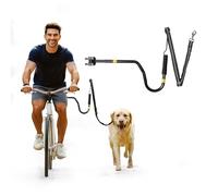 iPetba Laisse de Vélo pour Chien Mains-Libres et de Bikejoring, Accessoire Barre Cani VTT avec Amortisseurs