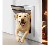 iPetba Porte pour Chien en Aluminium Robuste, Trappe pour Grand Chien Verrouillable et Résistante aux Intempéries, Jusqu’à 100 kg, Taille XL