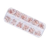 Ipetboom 1 Boîte Boîte de Décorations pour Ongles en Métal Rivets Élégants, Accessoires Nail Art DIY pour Salon et Usage à Domicile, Décoration de Manucure Raffinée
