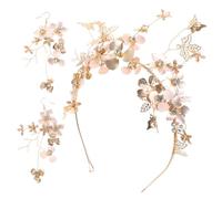 Ipetboom 1 Ensemble De Boucles D'Oreilles -Tête Accessoires De Mariage De Fête Boucles D'Oreilles Torsadées En Or Bandeau De Mariée Boucles D'Oreilles De Mariée Accessoire