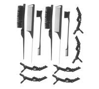 Ipetboom 1 Ensemble De Peignes De Séparation En Fibre De Carbone Peignes De Lissage Pour Cheveux Peignes De Barbier Professionnels En Laine De Nylon Abs Queue Noire