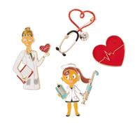Ipetboom 1 Épingle en forme de cœur broche pour médecin épingles en émail épingle en émail épingles à broche broche broche de vêtements