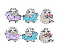Ipetboom 1 Jeu Broche Paresseux Broche De Dessin Animé Épingles Pour Mignon Épingle À Nourrice Délicate Broche Animal Broche De Paresseux De Dessin Animé Alliage 6 Pièces