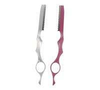 Ipetboom 1 Jeu Couteau À Effiler Les Cheveux Rasoir Pour Couper Les Cheveux Rasoir Amincissant Les Cheveux Trousse De Coupe De Cheveux Rasoir Pour Cheveux Fins Acier Inoxydable 2 Pièces