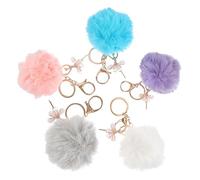 Ipetboom 1 jeu Porte-Clés En Peluche Pour Filles De Ballet Porte-Clés Mignon Et Moelleux Porte-Clés Lapin Porte-Clés Danseuse De Ballet Breloque Pour Sac Portable Pendentif 5 pièces