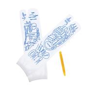 Ipetboom 1 Lot De Chaussettes D'Acupuncture Pour Massage Spa Soutien Des Mollets Salle De Bain Pieds Cuisses Acupression Motif D'Acupuncture Chaussettes De Réflexologie