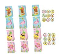 Ipetboom 1 Lot De Flamingo Fourre-Tout De Fête Trousse De Toilette Transparente Pliable Jouets Sucettes Pochettes En Papier Papier Standard Européen