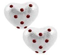 Ipetboom 1 Paire Boucles D'oreilles Pour Les Filles Boucles D'oreilles Coeur Minuscules Boucles D'oreilles Boucles D'oreilles Pour Femmes Petites Boucles D'oreilles Coton Perlé