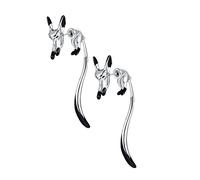 Ipetboom 1 Paire boucles d'oreilles renard mignon goujons boucle d'oreille pendante pour femme boucles d'oreilles à la mode cuivre argenté blanche