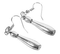 Ipetboom 1 Paire Boucles Oreilles Bowling pour Femmes Créoles Pendantes Élégantes Sportif Chic pour Occasions Variées Confortables et Durables
