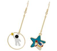 Ipetboom 1 Paire Boucles Oreilles Étoilées Astronaute pour Élégants Parfaits pour Toutes Occasions
