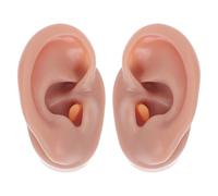 Ipetboom 1 paire de modèles d'oreilles en silicone - Simulation réaliste et réutilisable d'oreilles humaines artificielles 3D pour l'anatomie, le piercing, la formation médicale,
