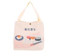 Ipetboom 1 pièce à Lunch Kawaii Toile Beige pour Femmes Portable Style pour Bento et Boîte de Repas Pratique et Parfait pour École et Pique
