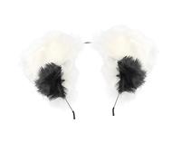Ipetboom 1 Pièce Bandeau Oreilles De Chat Accessoires Bandeaux Déguisement Oreilles De Chat Cerceau De Cheveux De Scène Filles Pour Oreille De Chat Plastique Blanche