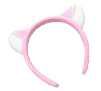 Ipetboom 1 Pièce bandeau oreilles de chat -tête oreilles de chat Coiffure cerceau de cheveux d'oreille de chat rose