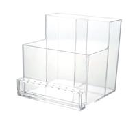 Ipetboom 1 Pièce Boîte de rangement d'art d'ongle Clous étagère para ponçage Organisateur outils ongles rack de stockage des têtes de meulage étui pour machine à polir les ongles Acrylique