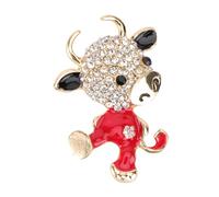 Ipetboom 1 Pièce Broche de Bovin pour Fêtes Accessoire de Mode pour Vêtements et Occasions Spéciales