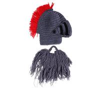 Ipetboom 1 Pièce Casque de Barbe Longue Chapeau Style Romain Accessoire Original pour Hommes pour Festivals et Événements Thématiques