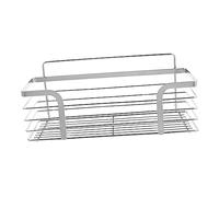 Ipetboom 1 pièce Étagère de Rangement Murale Acier Inoxydable sans Perçage pour Salle de Bain et Cuisine Support et Décoratif avec Stickers Non Marquants