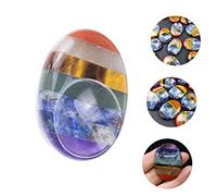Ipetboom 1 Pièce Pierre De Pouce De Massage Soin Du Visage Plaque De Gratter Pierre Des Sept Chakras Outil De Massage Panneau De Grattage Facial Massages Planche De Gua Sha Améthyste