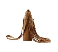 Ipetboom 1 Pièce Sac à Bandoulière Femme Velours et Rivets Sac à Main Décoratif à Bandoulière Ajustable pour Shopping et Sorties Couleur Beige