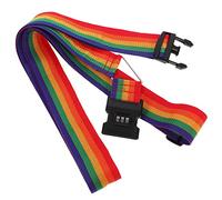 Ipetboom 1 Pièce Sangle de Bundling de renforcement Bagage Sangle de Liaison de Mot de Passe Boucle Courroie de connecteur de Valise réglable Sangle Anti-perd Polypropylène Coloré