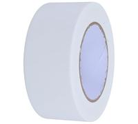 Ipetboom 1 Rouleau de Ruban Adhésif Toilé Ultra-résistant : Ruban Adhésif Toilé Blanc Mat 5 Cm X 27 M pour La Réparation de Tapis, Moquettes, Cache-câbles Et Marquage de Zones - Puissant Et