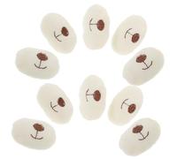 Ipetboom 10 pièces Accessoires Nez DIY pour Peluches Matériau Tissu Léger et Kit de Fabrication de Nez Animaux Peluche pour Crochet et Décoration de Poupée