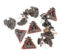 Ipetboom 10 Pièces Broche Médecin Peste en Alliage Argenté, Design Délicat et Style Mixte, Facile à Utiliser Ranger pour Cérémonies et Célébrations Plusieurs styles