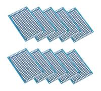 Ipetboom 10 pièces Carte Pcb Double Face Époxy pour Projets Électroniques Résistante Corrosion et Aux Températures Design Compact et Portable pour Expériences Électriques et Prototypage