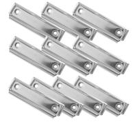 Ipetboom 10 Pièces Clips Métalliques pour Planchettes à Pince Pince Documents Solide pour Bureau et École Fixation Sécurisée
