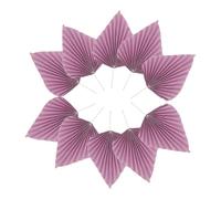 Ipetboom 10 Pièces Décorations Gâteau Palmier Boho Éventail Papier Grand Format pour Anniversaire Accessoires Décoratifs Polyvalents et