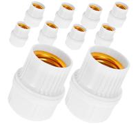 Ipetboom 10 pièces Douilles Plafond Vintage pour Lampe Suspendue Porte-lampe Bakélite avec Bornier Accessoires Pratiques pour Éclairage Intérieur et Extérieur