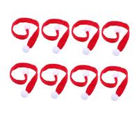 Ipetboom 10 Pièces Écharpes Tricotées Délicates et Chic pour Décoration de Noël Mini Accessoires Rouges