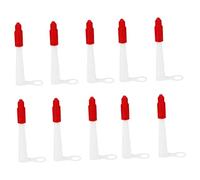 Ipetboom 10 pièces Embouts de Silicone Durables avec Bouchons Vissables Hermétiques Kit Embouts de Calfeutrage Réutilisables pour Tubes de Mastic Protection Anti-séchage pour Travaux