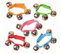 Ipetboom 10 Pièces Ensemble de cloche de cloche à main grelots à percussion à main jouets pour les enfants pour enfants Noël dirigé jouets musicaux hochet hochet pour enfants