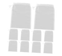 Ipetboom 10 Pièces Filtre à Maille Ultra Fine pour Cuisine Filtrant Réutilisable pour Infusion de Thé Jus Vin Lait de Soja et Épices Tamis de Cuisine Polyvalent et Pratique