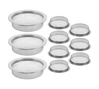 Ipetboom 10 Pièces Filtre Inox pour Moxibustion Maillage Fin Diamètre Réutilisable Régulateur Air et Température pour Bol et Pot de Moxibustion Usage Personnel et Professionnel