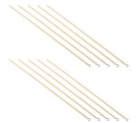 Ipetboom 10 pièces Lot de Bâtons Bois pour Lanternes de Festival Poignées Lisses sans Éclats Accessoires pour Loisirs Créatifs et Lanternes Extérieur Bois Naturel Sûr et Confortable